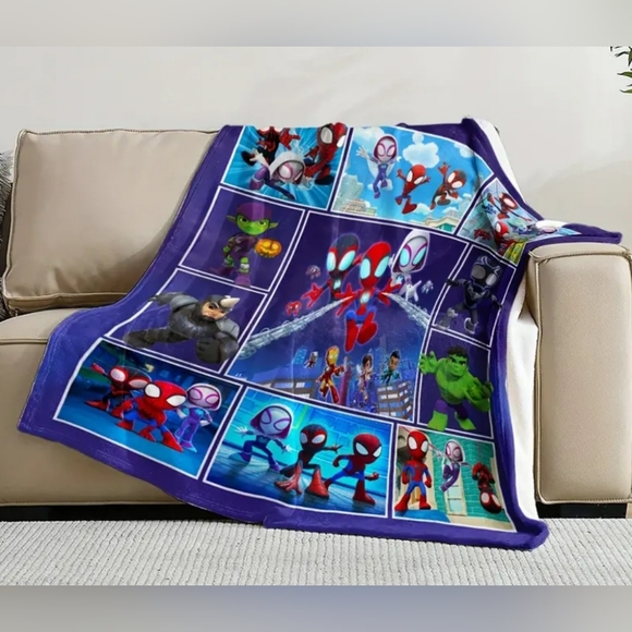 NIP Spidey & Friends Marvel Universe Blanket - Picture 4 of 5